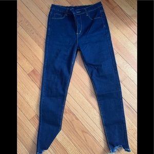 Denim frayed jeans from Shein!